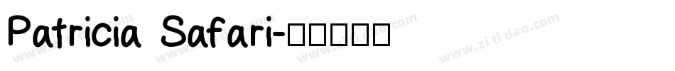 Patricia Safari字体转换